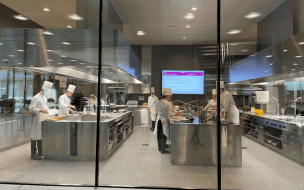 EHL Hospitality Business School has state of the art culinary facilities and offers a curriculum including classes in wine tasting 