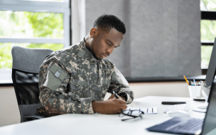 At top business schools such as Duke Fuqua and Darden, military veterans make up a significant percentage of the MBA class AndreyPopov/@iStock