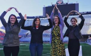 (From right to left) Catherine and Holly are current MBA students at Fisher