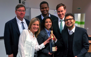 Rishaad Webster, middle, back, with his St Gallen MBA classmates