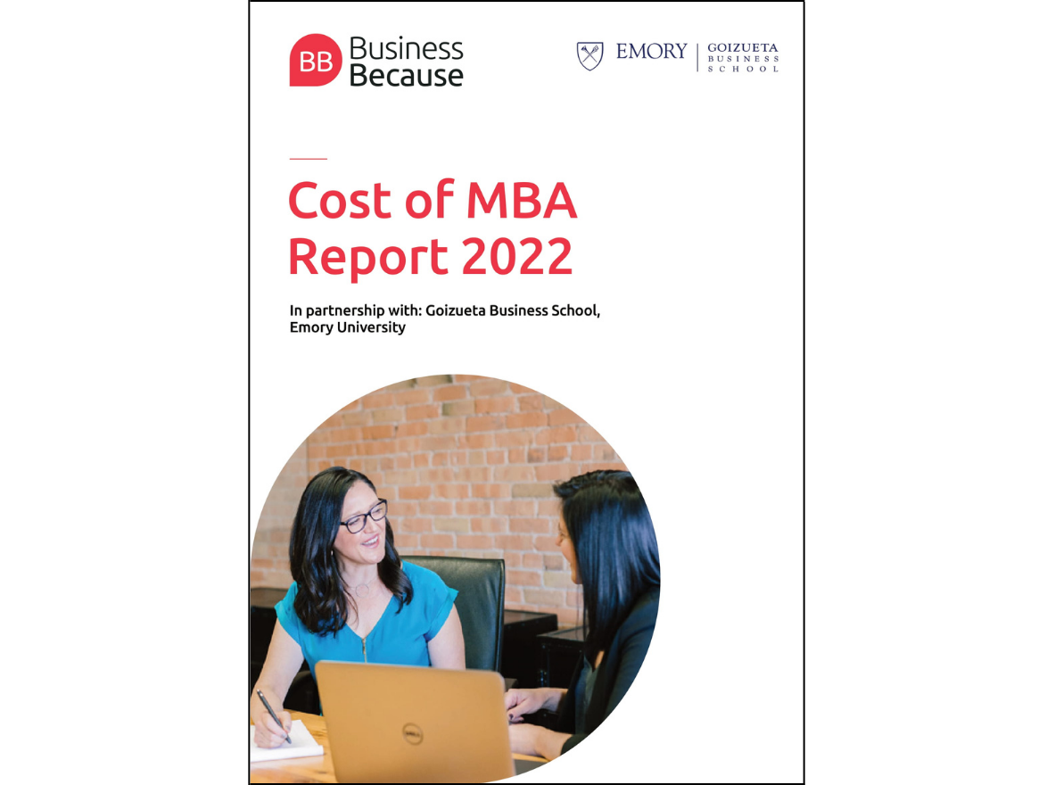 BusinessBecause Cost of MBA Report 2022 guide picture